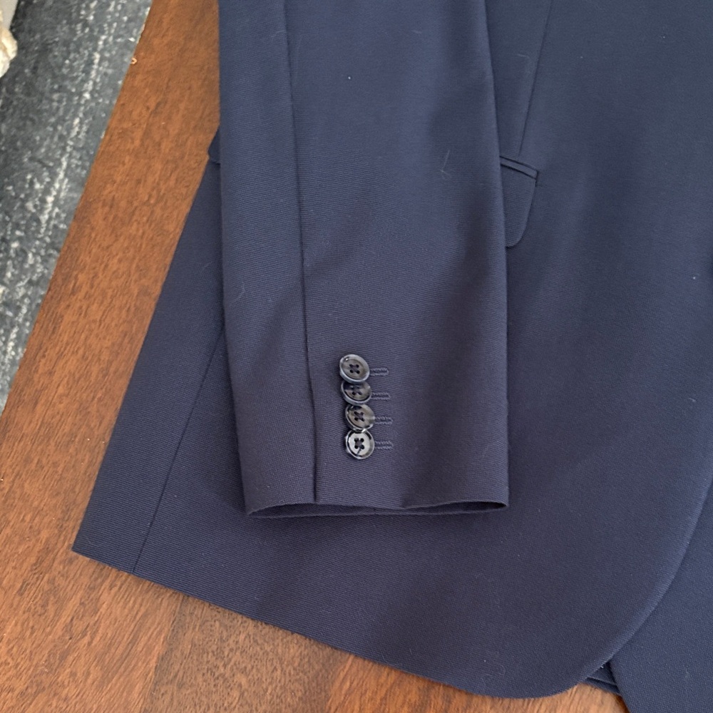 Express Men's Navy Blazer Slim Fit 42L - Picture 5 of 10